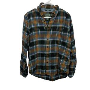 Woolrich Trout Run Plaid Cotton Button Down Shirt